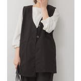 ブラック | ツイルノーカラージレ | atONE