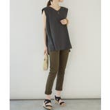 紐付きウエストゴムツイルパンツ | atONE | 詳細画像15