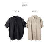 麻綿オーバーサイズシャツ | atONE | 詳細画像18