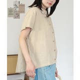 麻綿ドローストリングス半袖シャツ | atONE | 詳細画像5