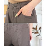 綿麻サイド切り替えバギーパンツ | atONE | 詳細画像29