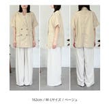 麻綿半袖シャツジャケット | atONE | 詳細画像17