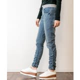 ウエストリブデニムパンツ デニムカーゴジョガーパンツ ストレッチ | atONE | 詳細画像13