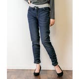 ウエストリブデニムパンツ デニムカーゴジョガーパンツ ストレッチ | atONE | 詳細画像20