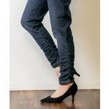 ウエストリブデニムパンツ デニムカーゴジョガーパンツ ストレッチ | atONE | 詳細画像24