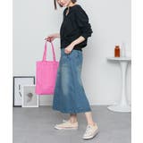 9.5OZストレッチデニムベイカースカート | atONE | 詳細画像9