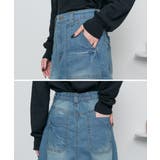 9.5OZストレッチデニムベイカースカート | atONE | 詳細画像20