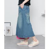 9.5OZストレッチデニムベイカースカート | atONE | 詳細画像6
