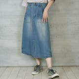 9.5OZストレッチデニムベイカースカート | atONE | 詳細画像12