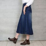9.5OZストレッチデニムベイカースカート | atONE | 詳細画像16