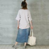 9.5OZストレッチデニムベイカースカート | atONE | 詳細画像20