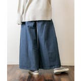 デニムバギーパンツ ゆったりだけどお洒落なワイドデニム デニム | atONE | 詳細画像12
