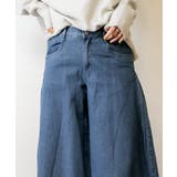 デニムバギーパンツ ゆったりだけどお洒落なワイドデニム デニム | atONE | 詳細画像13