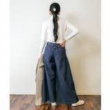 デニムバギーパンツ ゆったりだけどお洒落なワイドデニム デニム | atONE | 詳細画像24