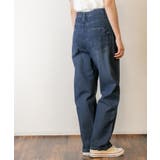 デニムハイライズ デニムストレートパンツ 程よくゆるっとしたルーズシルエット | atONE | 詳細画像21