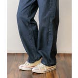 デニムハイライズ デニムストレートパンツ 程よくゆるっとしたルーズシルエット | atONE | 詳細画像23