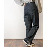 デニムハイライズ デニムストレートパンツ 程よくゆるっとしたルーズシルエット | atONE | 詳細画像29