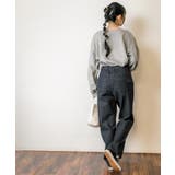 デニムハイライズ デニムストレートパンツ 程よくゆるっとしたルーズシルエット | atONE | 詳細画像33