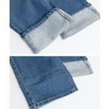 ハイウェストロールアップデニムパンツ ハイウエストでお洒落に体型カバー | atONE | 詳細画像8
