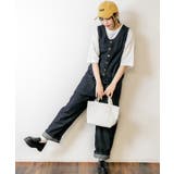 デニムノースリーブマキシパンツ レディースファッション通販 キャミ | atONE | 詳細画像14 