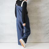 配色ショルダーデニムサロペットパンツ | atONE | 詳細画像9