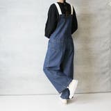 配色ショルダーデニムサロペットパンツ | atONE | 詳細画像10