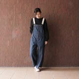 配色ショルダーデニムサロペットパンツ | atONE | 詳細画像14
