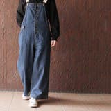 配色ショルダーデニムサロペットパンツ | atONE | 詳細画像15