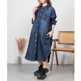 ヴィンテージ加工デニムワンピース | atONE | 詳細画像7 