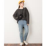ウエストリブデニムサルエルパンツ | atONE | 詳細画像18