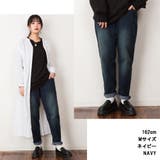 ウエストゴムテーパードデニムパンツ | atONE | 詳細画像3