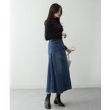 サイドタックデニムスカート | atONE | 詳細画像10
