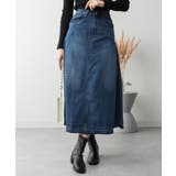 サイドタックデニムスカート | atONE | 詳細画像21