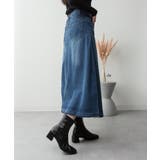 サイドタックデニムスカート | atONE | 詳細画像26