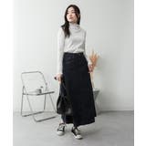 サイドタックデニムスカート | atONE | 詳細画像45