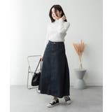 サイドタックデニムスカート | atONE | 詳細画像47
