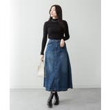 サイドタックデニムスカート | atONE | 詳細画像6
