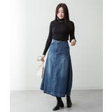 サイドタックデニムスカート | atONE | 詳細画像8