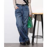 デニムカーヴィーパンツ | atONE | 詳細画像1