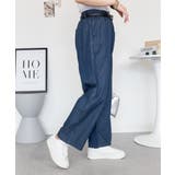 エアリーデニム ウエストゴムパンツ | atONE | 詳細画像11