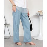 エアリーデニム ウエストゴムパンツ | atONE | 詳細画像2