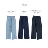 エアリーデニム ウエストゴムパンツ | atONE | 詳細画像30