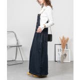 配色ショルダーデニムサロペットスカート | atONE | 詳細画像16 