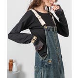 配色ショルダーデニムサロペットスカート | atONE | 詳細画像20 