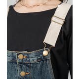 配色ショルダーデニムサロペットスカート | atONE | 詳細画像32 