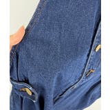 配色ショルダーデニムサロペットスカート | atONE | 詳細画像34 