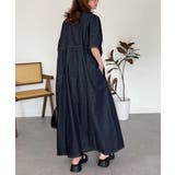 ライトオンスデニムスキッパーネックシャツワンピース | atONE | 詳細画像24 