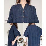 ライトオンスデニムスキッパーネックシャツワンピース | atONE | 詳細画像30 