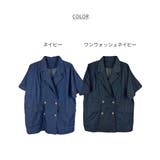 エアリーデニム半袖シャツジャケット | atONE | 詳細画像18