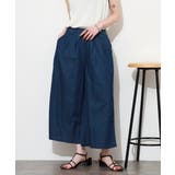 エアリーデニム前タックワイドパンツ | atONE | 詳細画像24